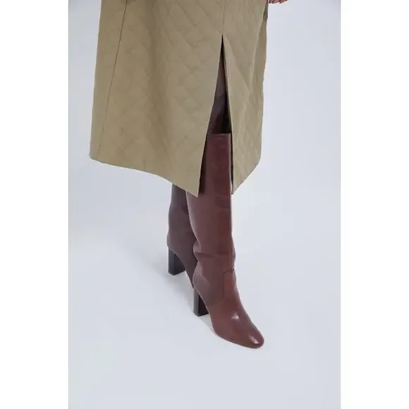 HYACINTH HOUSE Olive Quilted Fowler Midi Dress Size XXL NWT - Picture 6 of 8